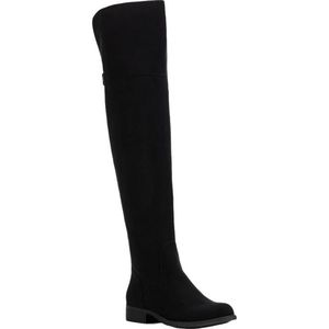 Sun and Stone Women's Over the Knee Allicce Black Microsuede Boots Size 5